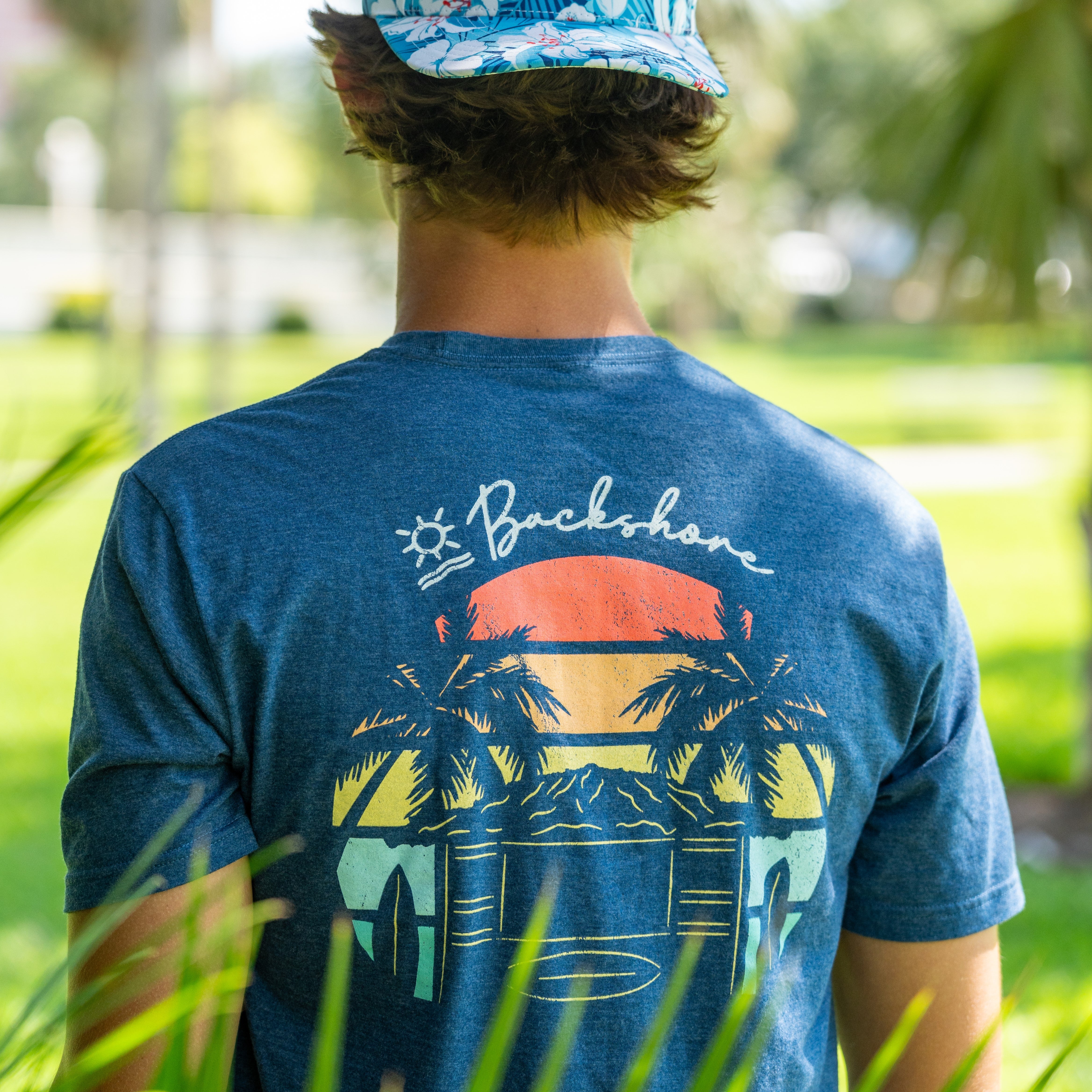 Backshore Surf Shack Tri-Blend T-Shirt — Blue – Backshore Apparel